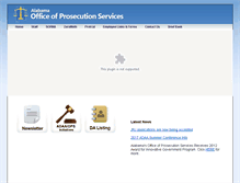 Tablet Screenshot of alabamaprosecutor.com